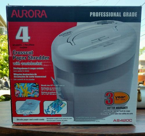 Aurora Professional Grade Cross Cut Paper Shredder  AS420C