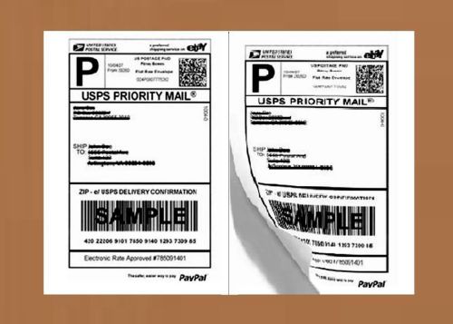 Half Sheet Self Adhesive Shipping Labels for Laser and Inkjet Printers, 1000