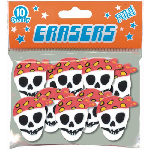 &#034;DesignWay Erasers 10/Pkg-Pirate, Set Of 12&#034;