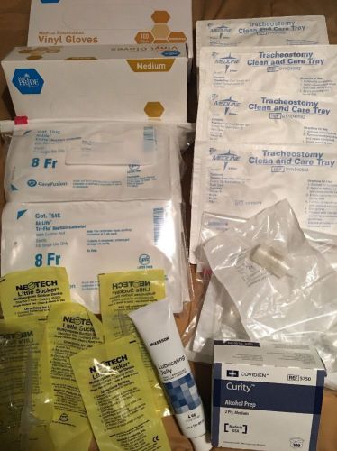 Medical Supplies Variety Lot-Grab &amp; Go Trach Care