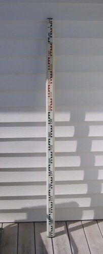 Crain svr-7.6 / 25 foot &#034;e&#034; metric meter leveling rod survey stick for sale