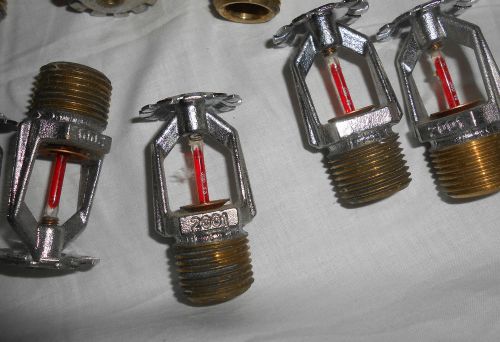 LOT OF 10 AUTOMATIC FIRE SPRINKLER HEADS TY-B 1/2 INCH K5.6 155 CP 3 MM