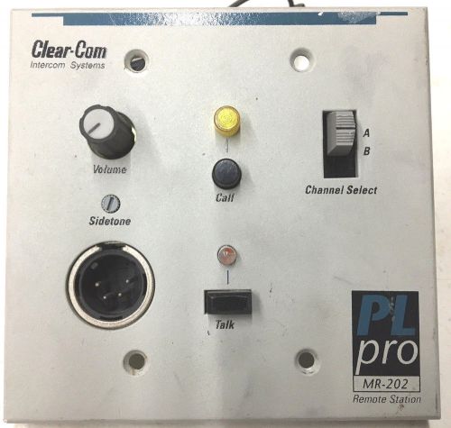 Clearcom PL Pro MR-202 2 channel intercom wall-mount station - free shipping!