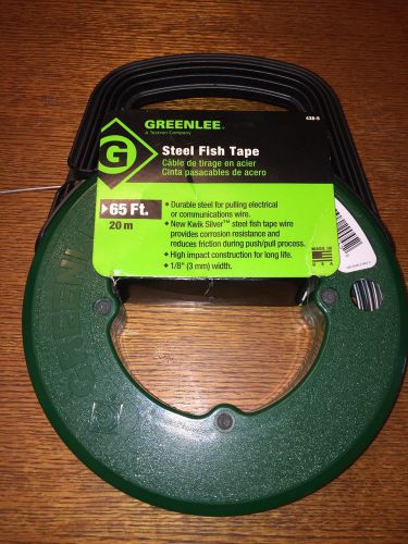 New~Greenlee 50 Ft. Steel Fish Tape #438-5