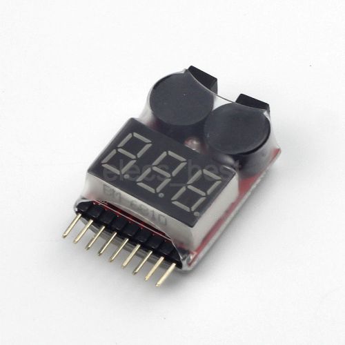 1-8S string 2 in 1 Li-ion Lipo Battery Tester voltage LED Display Module