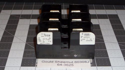 Gould Shawmut 60308J Fuse Block Holder 30A, 600V 3 Pole for Class J (3625)