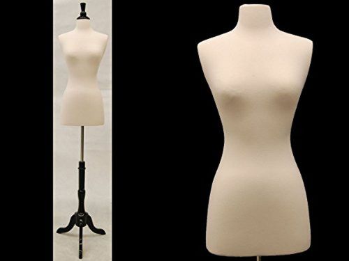 Roxy Display© New White Female Dress Form Body Form with Base and Necktop #5CF