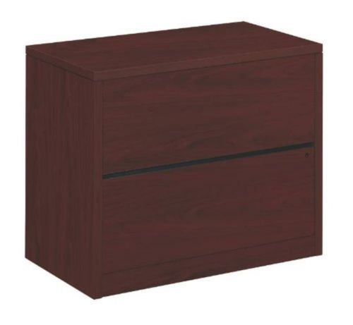 HON 10500 Series Two-Drawer Lateral File, 36W X 20D X 29-1/2H, Mahogany LATERAL