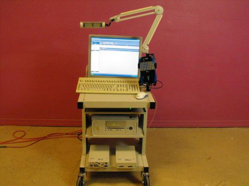 Nicoletone nicolet one clinical eeg system w/ cart &amp; viasys sc-1 ies-2 modules for sale