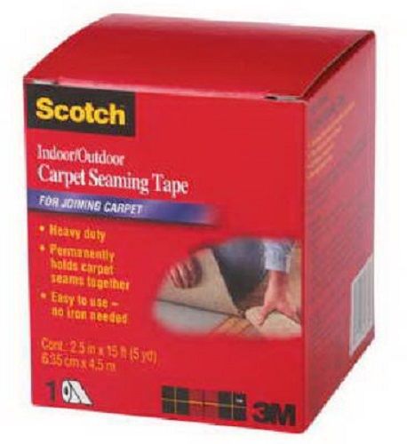 3M 2 Pack, Scotch, 2.5&#034; x 15&#039;, Carpet Seaming Tape