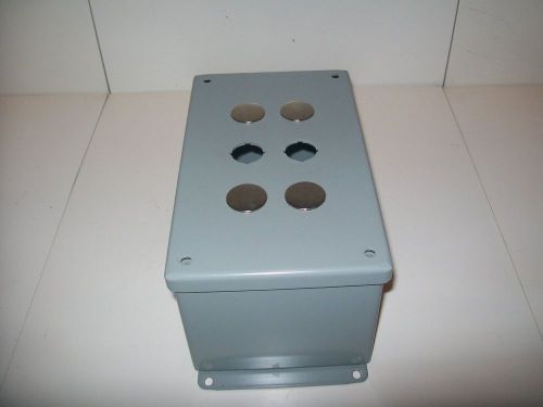 Hoffman 6 push button enclosure box for type 12 &amp; 13 for sale
