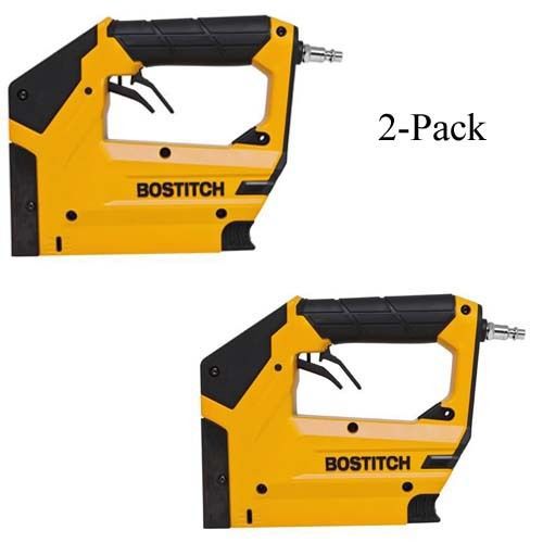 Bostitch btfp71875 2-pack heavy duty 3/8&#034; oil free 18 gauge air crown stapler for sale