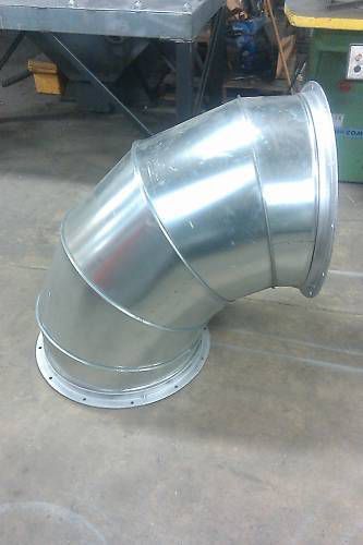 34&#034; 90 DEGREE ELBOW FOR PAINT SPRAY BOOTHS