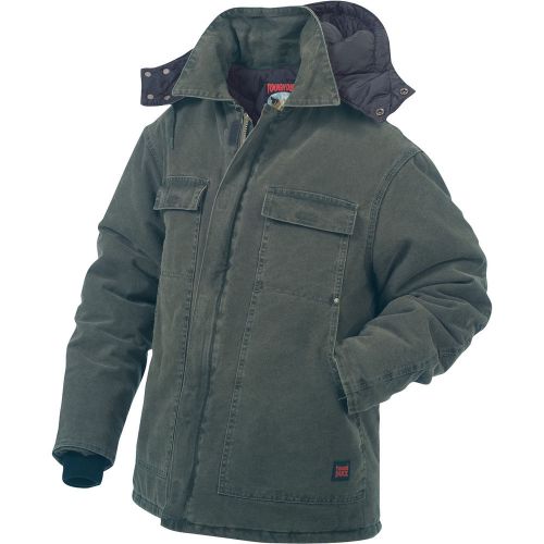 Tough duck washed polyfill parka w/hood-s moss #55371bmosss for sale