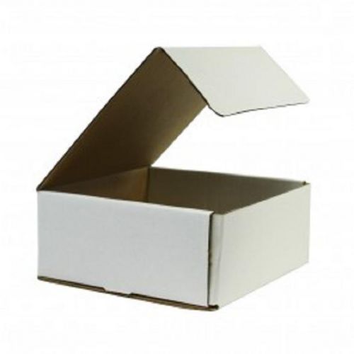 White Corrugated Cardboard Shipping Boxes Mailers 8&#034; x 7&#034; x 4&#034; (Bundle of 50)