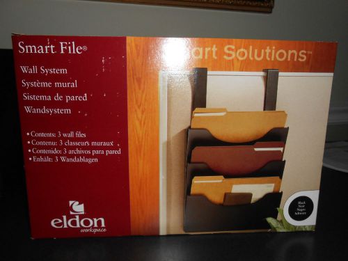 Eldon smart file wall system 2 pocket hanging file system black color for sale