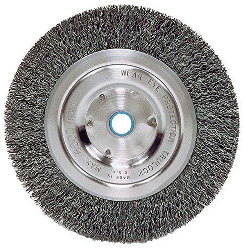 Weiler 2325 Vortec Pro Medium Face Bench Grinder Wheel, 6&#034;, 0.14&#034; Crimped Steel