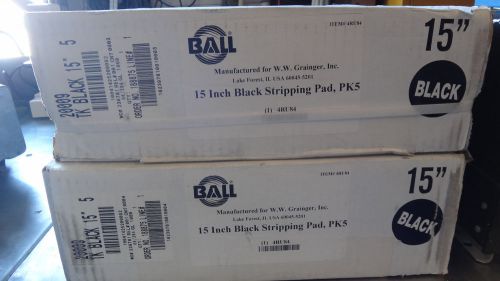 New Sealed 15 Inch Black Stripping Pad PK5