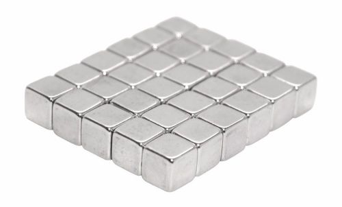 1/8 inch (3.2 mm) neodymium rare earth magnetic cubes, n48 (30 pack) for sale