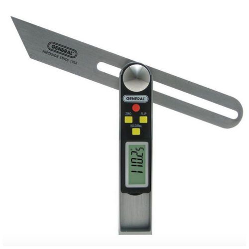 Sliding LCD Digital T Bevel Protractor Angle Finder 8 in Measuring Layout Tool