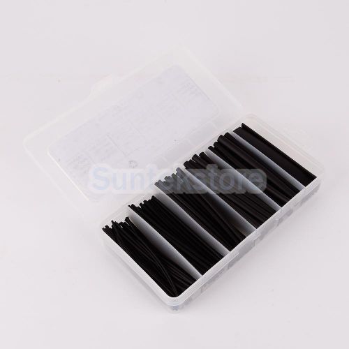 170pcs 2:1 10cm black pvc heat shrinkable tubing wire cable sleeve 1.2-9.5mm for sale