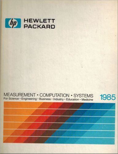 Hewlett Packard Electronic Test Catalog Hardback 1985