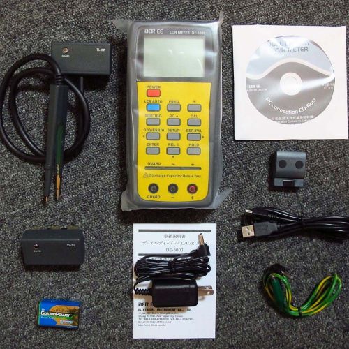 DER EE DE-5000 High Accuracy Handheld LCR Meter - Full set New F/S with Tracking