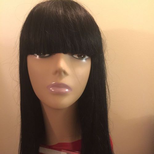 100% Human Hair Mannequin Head Hair Tranning Hair Dressing Salon Practice Use