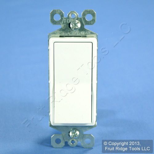 Pass &amp; seymour white decorator rocker wall light switch 15a tm870-w for sale
