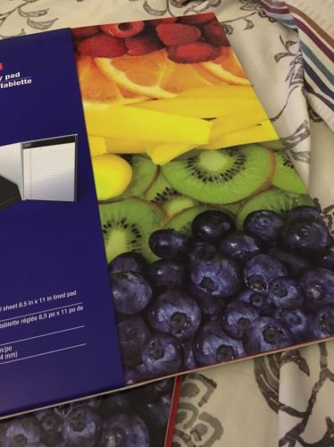 Fruit design privacy pad holder with pad Staples 3 Pack Lot Best Price New