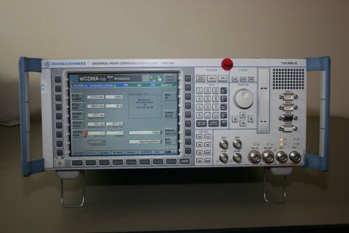Rohde schwarz cmu200 with gsm, c2k, wcdma, audio, loaded!!!, calibrated warranty for sale