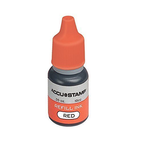 AccuStamp ACCUSTAMP Ink Refill for Pre-Ink Stamps, Red (090683)