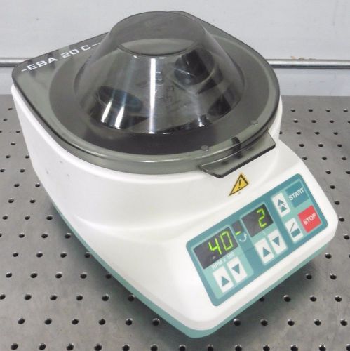 C121548 Hettich Zentrifugen EBA 20 C Centrifuge w/ E1824 Rotor (4500rpm)