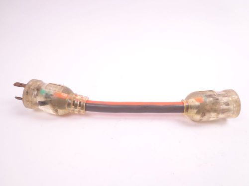 Ridgid Twist-To-Lock Converter Adapter 20A male to 15A female 1875W     A001079V