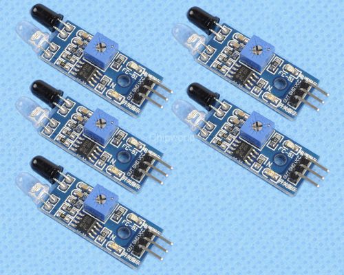 5PCS Infrared Obstacle Avoidance Sensor Module for Smart Car Robot 3-wire