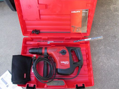 Hilti te-50  sds-max  115v/ac   hammer drill/chipping  kit, combo &amp; new (590) for sale