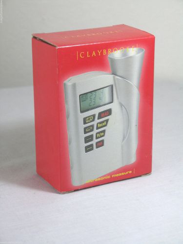 Claybrooke Ultrasonic Measuring Tool Electronic Tape Measure NEW Square Feet