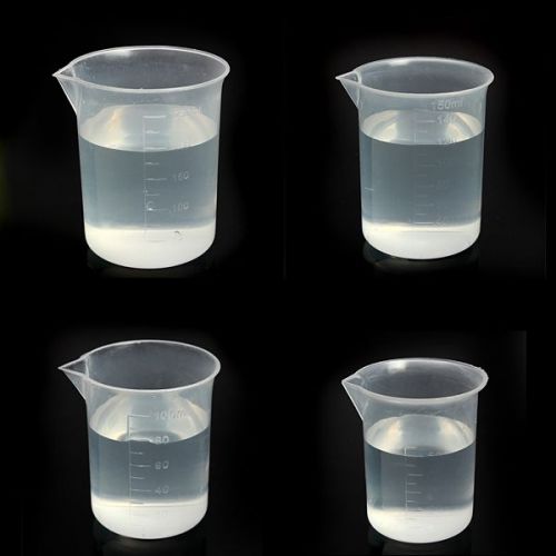 Laboratory kitchen test plastic beaker measuring cup 50 100 150 250ml for sale