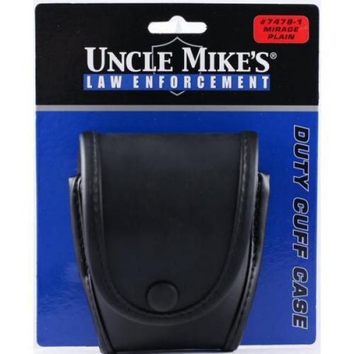 Uncle Mike&#039;S Black Mirage Plain Duty Single Snap Close Cuff Case - High Quality