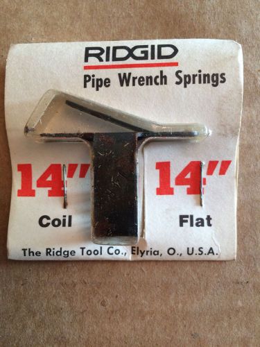Ridgid 14&#034; Coil &amp; Flat Spring For Pipe Wrench