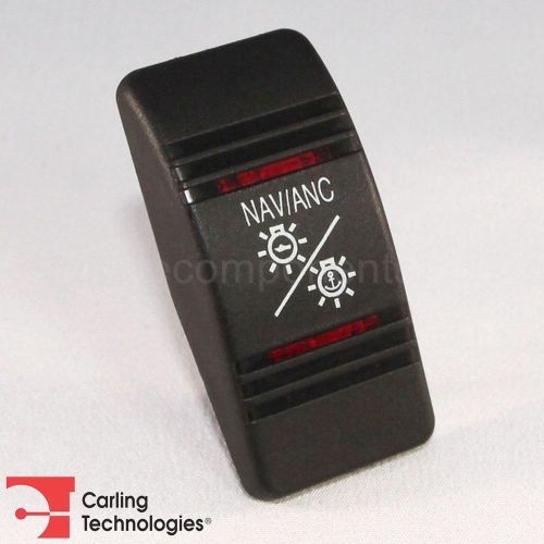 Carling Contura III Actuator NAV/ANC Black Button Red Bar Lens