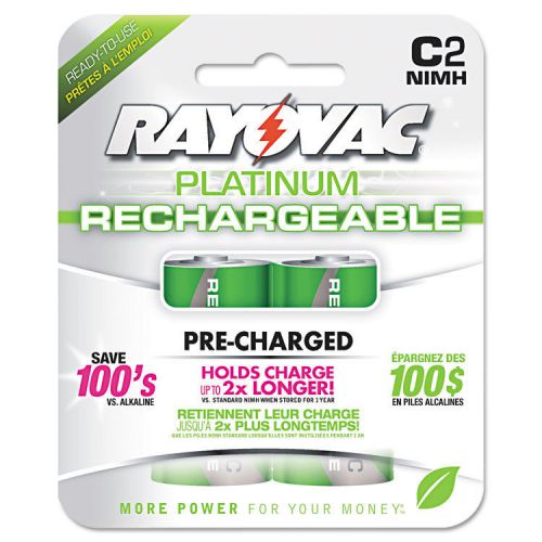 &#034;Rayovac Recharge Plus Nimh Batteries, C, 2 Per Pack&#034;