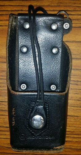 Motorola ntn8038, (ntn8038b) leather case with 3.0&#034; high activity swivel belt lo for sale