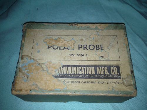 Vintage Communication Mfg. Polar Probe Model CMC 5334-A w/ Instructions &amp; Box