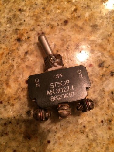 Vintage  ST50P Military Aircraft Airplane Steampunk 3 Way Toggle Switch AN3027-1