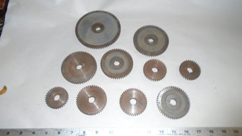 MACHINIST TOOLS MILL LATHE Lot Machinist Gear s for Lathe Mill ?  5/8&#034; Center