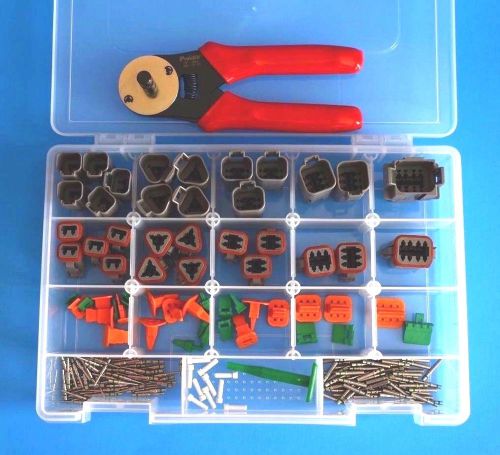 191 PCS DEUTSCH DT CONNECTORS KIT Included Crimp Tool, Fast Shipping from USA