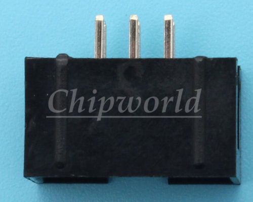 20pcs DC3-6P Socket IDC Box header DC3 6pins 2.54mm Pitch black new