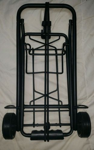 Heavy duty black compact folding luggage carrier mini shopping cart brand new nr for sale
