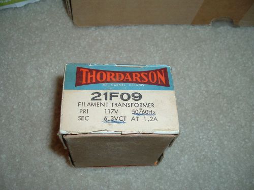 Popular THORDARSON 21F09  6.3v ct  1.2A  Filament transformer for 6v Tubes